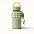 Garrafa Térmica Hiddra Picnic - 600ml | Xadrez Verde