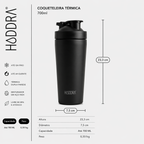 Coqueteleira Térmica com Misturador Hiddra 700ml - Rosa Coração