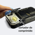 Porta Comprimidos 3 in 1 com Cortador e Macerador | Azul