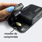 Porta Comprimidos 3 in 1 com Cortador e Macerador | Azul