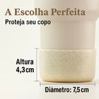 Protetor de Garrafa ou Copo Brilhante de Silicone Tamanho 7,5cm | Azul Escuro