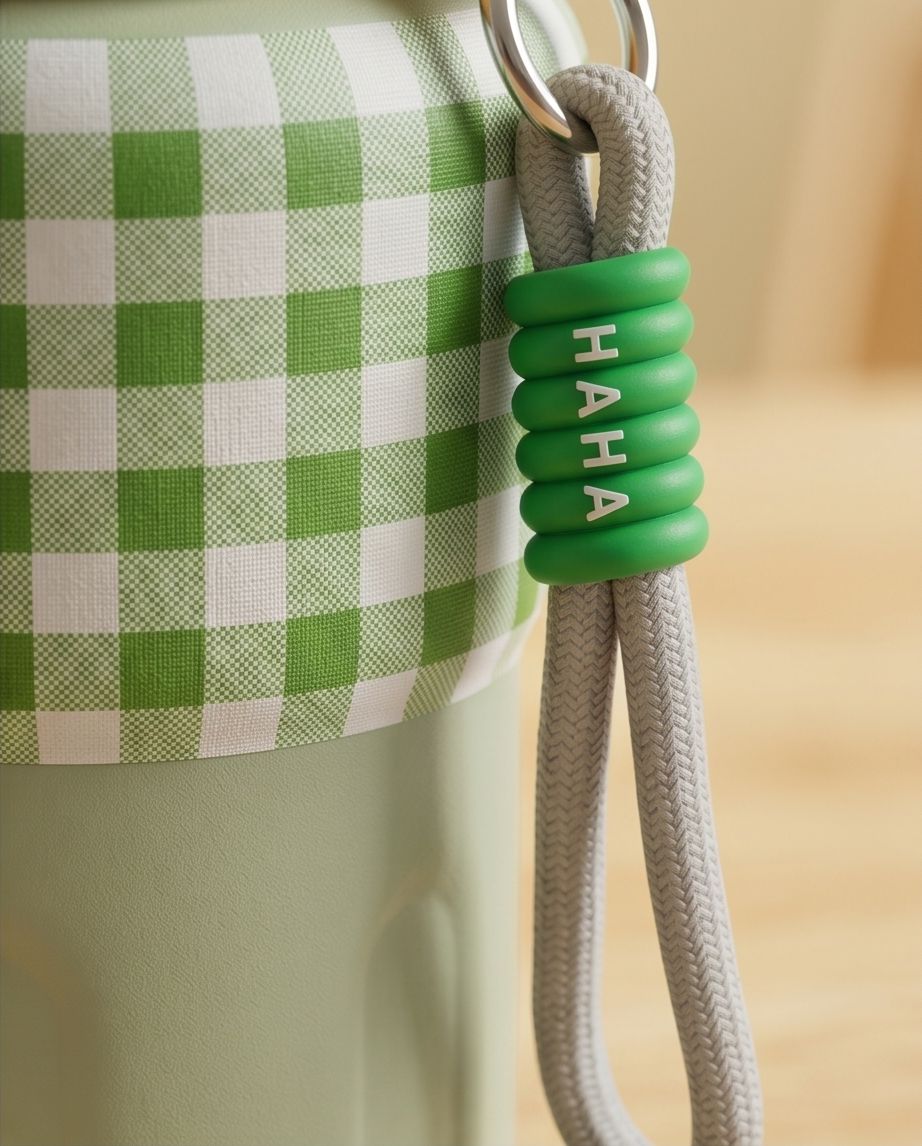 Garrafa Térmica Hiddra Picnic - 600ml | Xadrez Verde