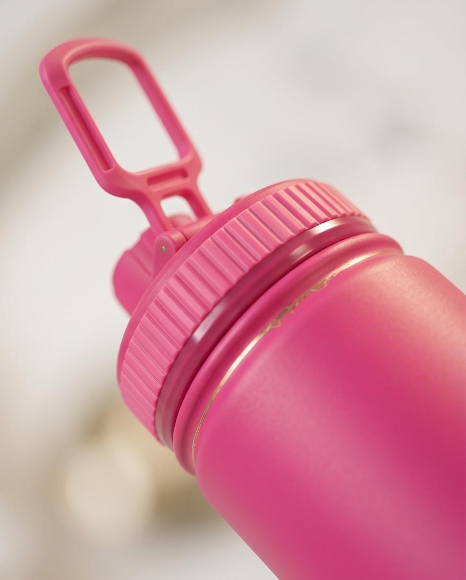 Garrafa Térmica Inox 800ml Hiddra Rosa Pink