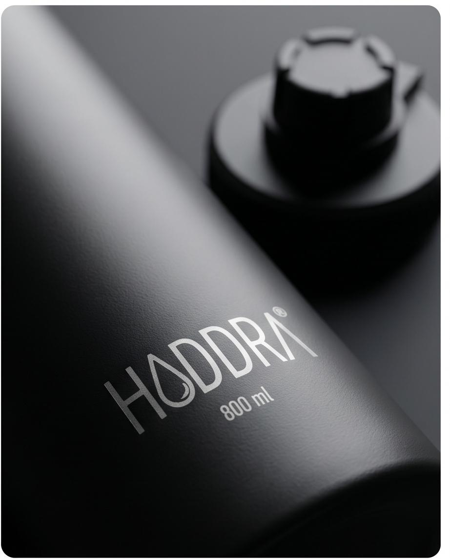 Garrafa Térmica Inox 800ml Hiddra Preto