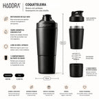 Coqueteleira 600ml Hiddra Motion - Inox