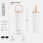 Garrafa Térmica 900ml com Alça e Tampa Antivazamento - H900 Rosa Claro