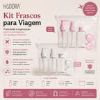 Kit Viagem com 6 Peças + Necessaire - Rosa