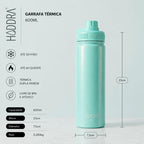 Garrafa Térmica Hiddra Perolada - 600ml Lilás