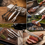 Kit Churrasco 3 Peças Com Maleta de Alumínio