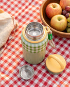 Garrafa Térmica Hiddra Picnic - 800ml | Xadrez Azul