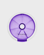 Porta Comprimidos com 7 Compartimentos Giratório | Roxo