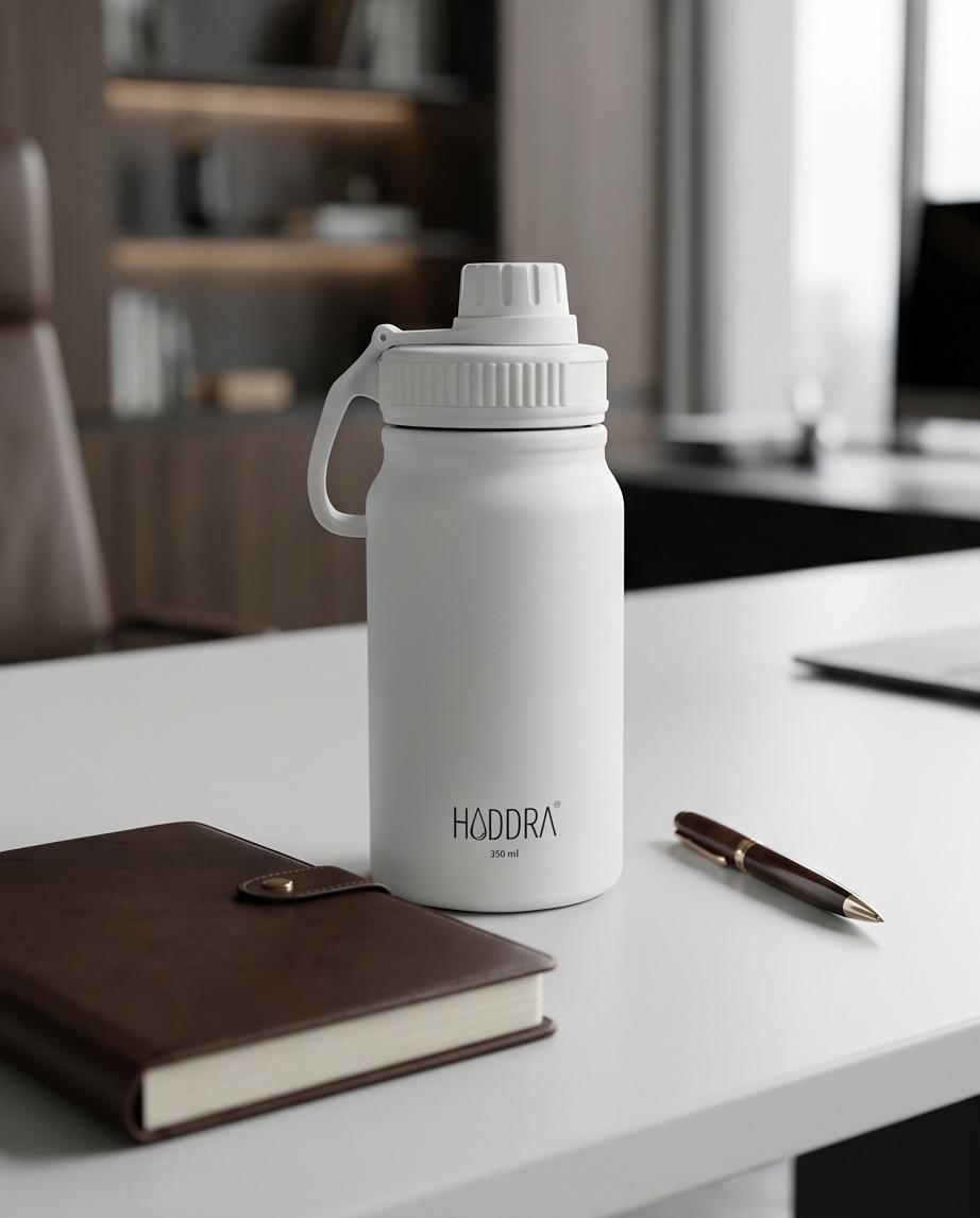 Garrafa Térmica Hiddra Kids 350ml - Branco