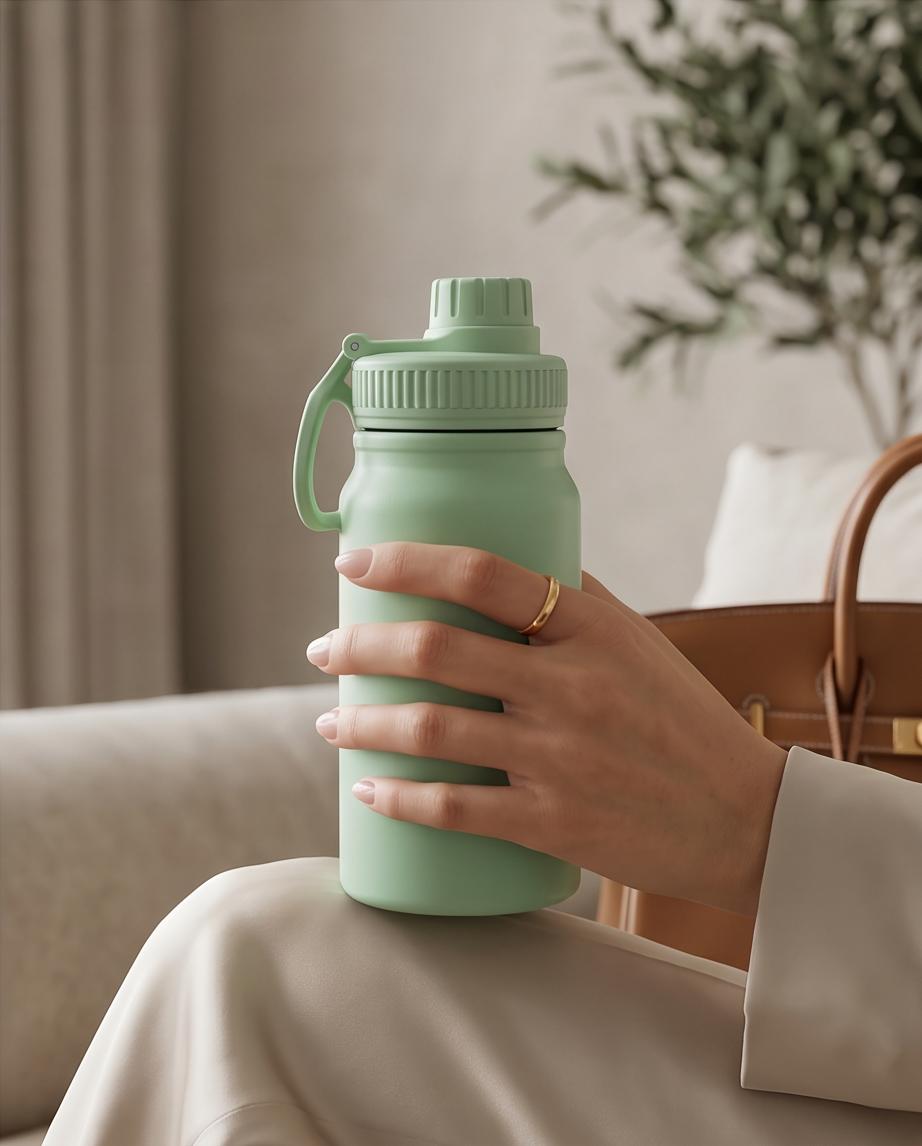 Garrafa Térmica Hiddra Kids 350ml - Verde Claro
