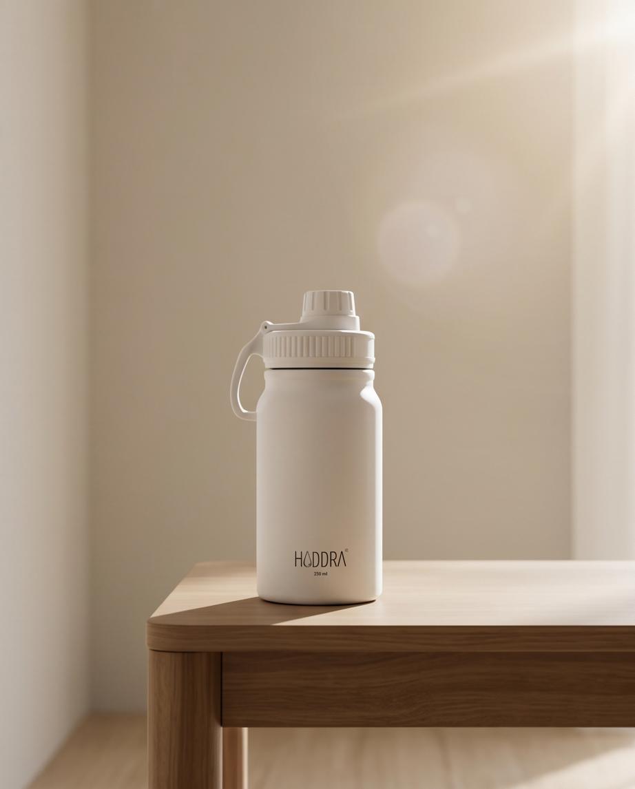 Garrafa Térmica Hiddra Kids 350ml - Branco