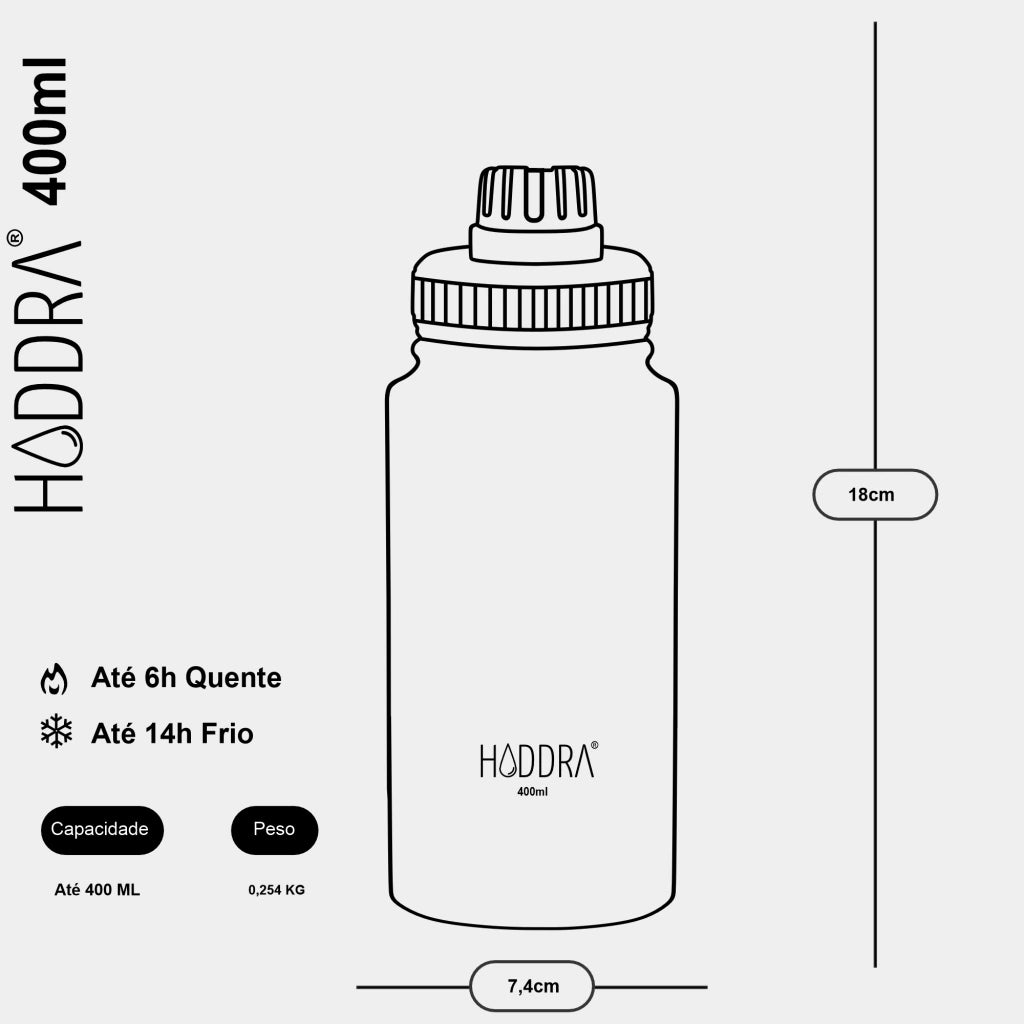Garrafa Térmica Hiddra Kids 350ml - Roxo