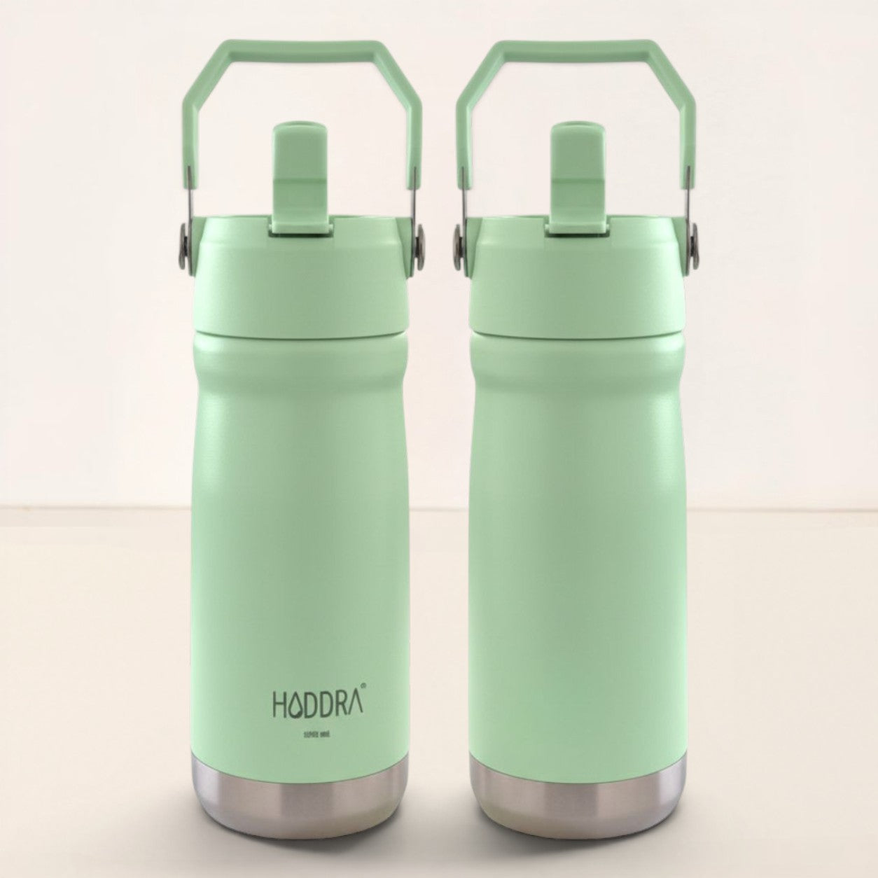Garrafa Térmica Hiddra 550mL com Canudo  | Verde Claro