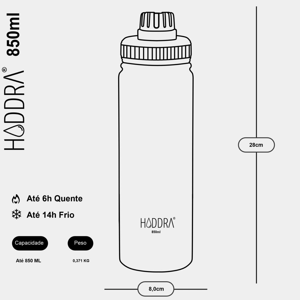 Garrafa Térmica Hiddra 850ml - Verde