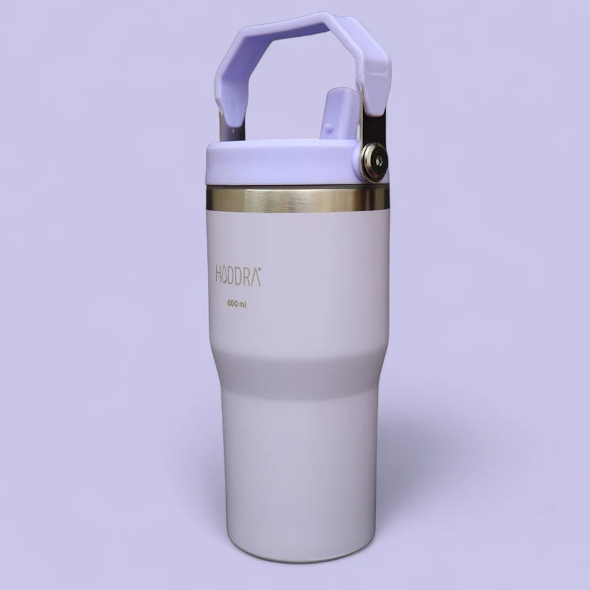 Copo Térmico Hiddra 600ml com Alça e Canudo