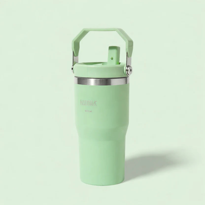 Copo Térmico Hiddra 600ml com Alça e Canudo